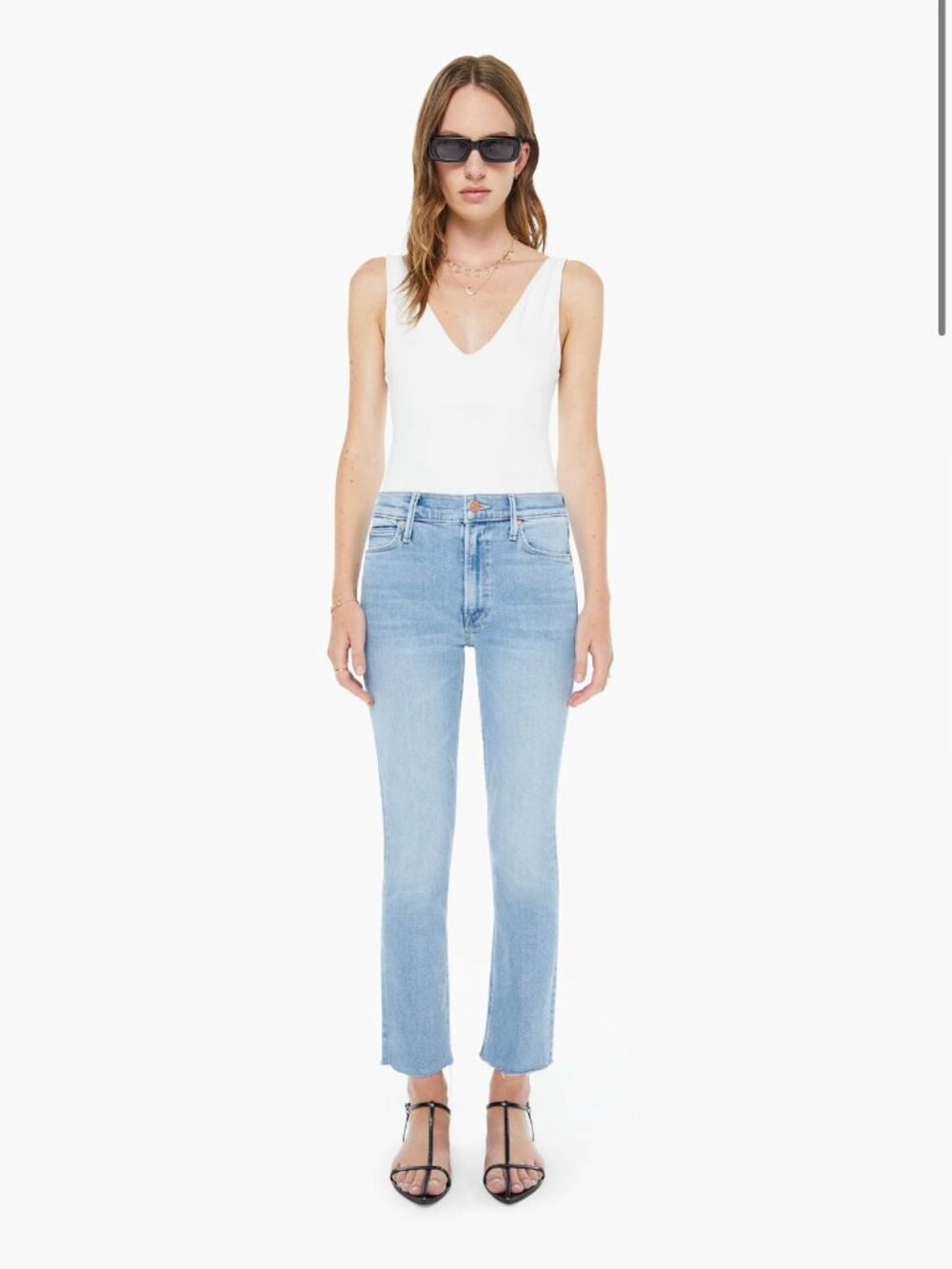 MOTHER The Mid Rize Dazzler Ankle Jean 32